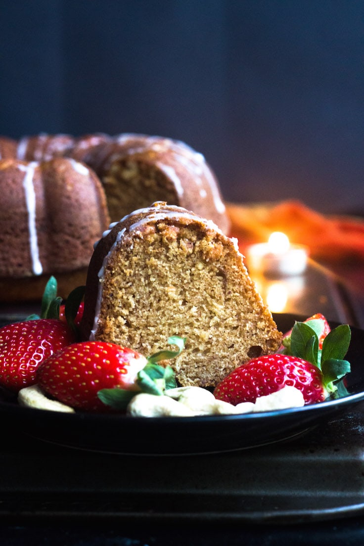 Moist rum cake