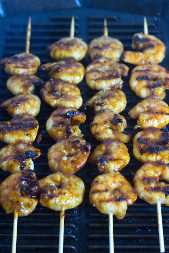 grilled shrimp, grilled shrimp recipe, pineapple glaze, prawns recipe, easy shrimp recipes