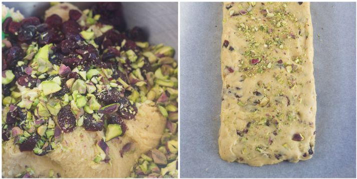 cranberry and pistachio biscotti